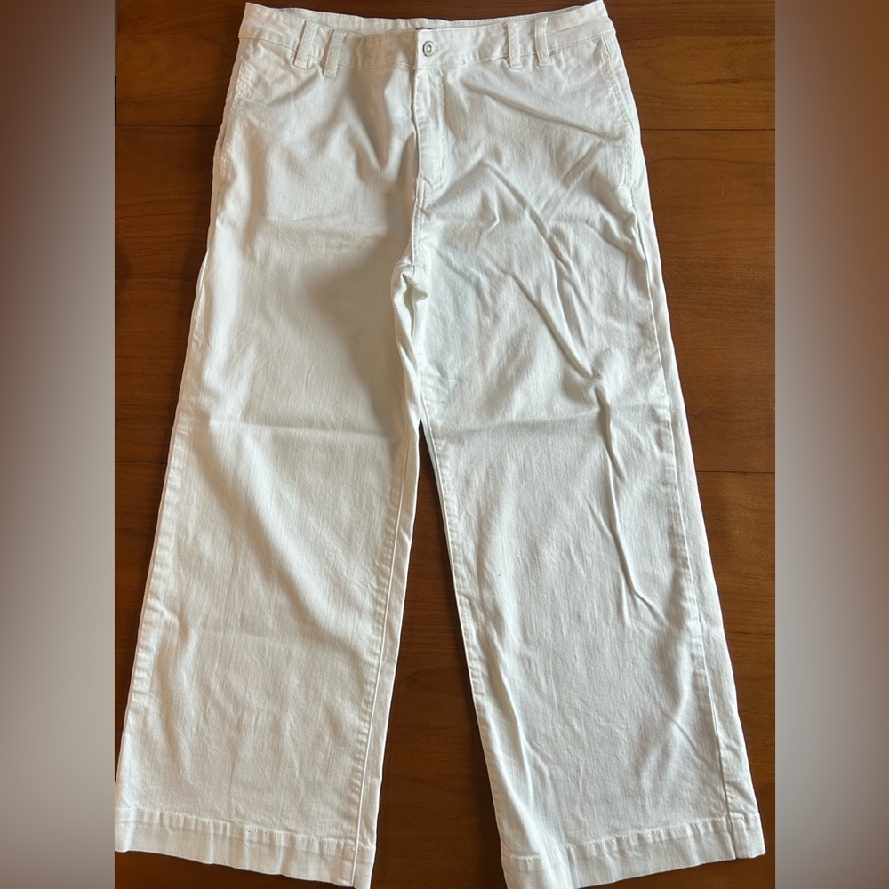Forcast Size 16 White Wide Leg Pants